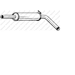 Comparateur de prix : Bosal Silencieux central PRIX CANON, par ex. pour Skoda, VW, Seat