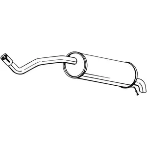 BOSAL Silencieux arrière pour SEAT: Ibiza & SKODA: Fabia & VOLKSWAGEN: Polo (Ref: 220-043) pas cher