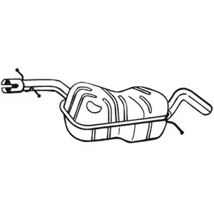 Comparateur de prix : Bosal Silencieux central PRIX CANON, par ex. pour VW, Skoda