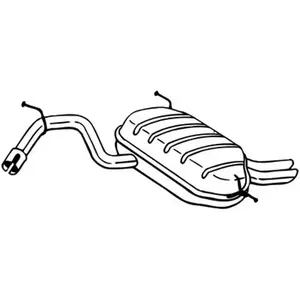 Comparateur de prix : BOSAL Silencieux arrière pour SKODA: Yeti (Ref: 220-677)