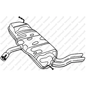 Comparateur de prix : BOSAL Silencieux arrière pour SEAT: Leon, Altea (Ref: 227-233)