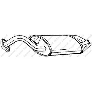 Silencieux Arrière Bosal 228-073 - Compatible Toyota Corolla 3/5 Portes 1.6 VVT-i (2001-2007)