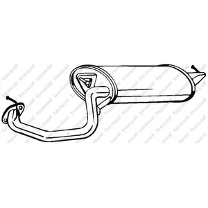 Bosal Silencieux arrière PRIX CANON, par ex. pour Toyota pas cher