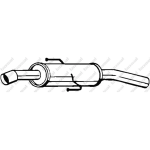 Bosal Silencieux central PRIX CANON, par ex. pour Toyota