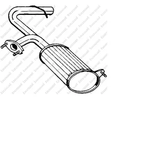 Silencieux arrière BOSAL 229-501 pas cher