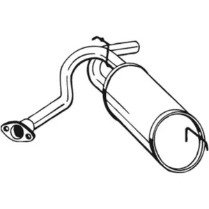 Silencieux arrière BOSAL 229-755 pas cher