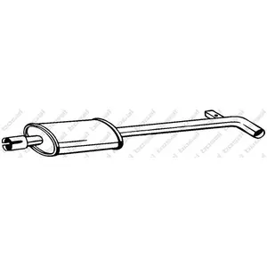 Comparateur de prix : BOSAL Silencieux central pour RENAULT: Modus, Clio (Ref: 200-019)