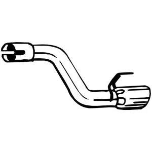 Tuyau d'échappement 750-545 Bosal 750545