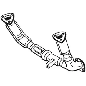 Tuyau d'échappement 750-037 Bosal 750037Vendu parfeu-vert