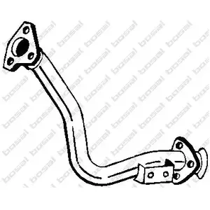 Bosal Tuyau d'échappement, avant PRIX CANON, par ex. pour Audi
