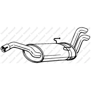 Comparateur de prix : Silencieux D'échappement Arrière Bosal 190297