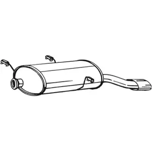 Comparateur de prix : BOSAL Silencieux arrière pour PEUGEOT: 306 (Ref: 190-211)