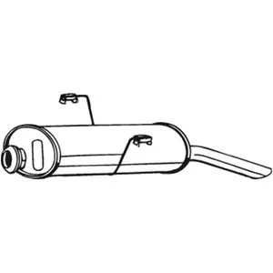 BOSAL Silencieux arrière pour PEUGEOT: 306 (Ref: 190-943) pas cher