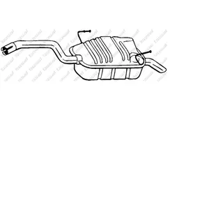 Comparateur de prix : Bosal Silencieux arrière PRIX CANON, par ex. pour Citroën, Peugeot, Lancia