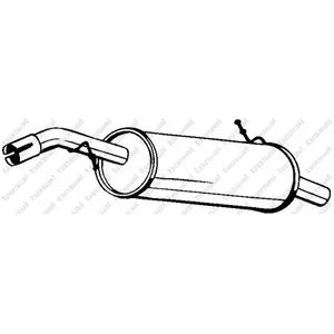 Comparateur de prix : BOSAL Silencieux arrière pour PEUGEOT: 207 (Ref: 190-087)