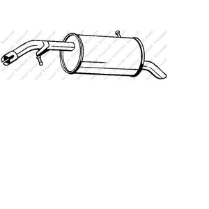 BOSAL Silencieux arrière pour PEUGEOT: 207, 207+ (Ref: 190-057) pas cher