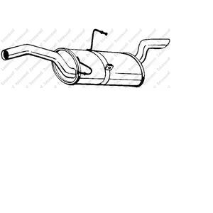 Bosal Silencieux arrière PRIX CANON, par ex. pour Peugeot, Fiat, Citroën pas cher