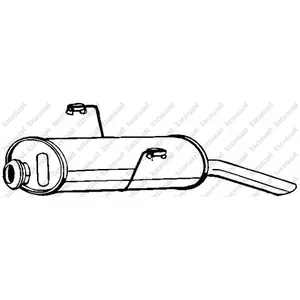 BOSAL Silencieux arrière pour PEUGEOT: 306 (Ref: 190-329) pas cher