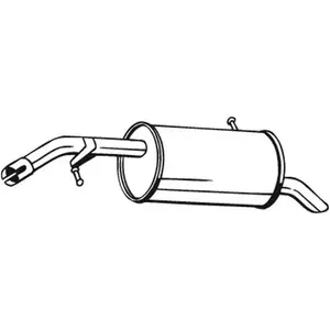 Silencieux D'échappement Arrière Bosal 190-473 pas cher