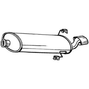 BOSAL Silencieux arrière pour PEUGEOT: 306 (Ref: 190-701) pas cher