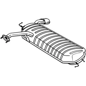 Comparateur de prix : Bosal Silencieux arrière PRIX CANON, par ex. pour KIA, Hyundai