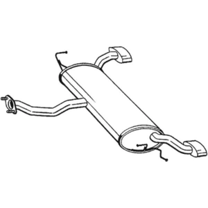 Silencieux arrière 165-003 Bosal 165003