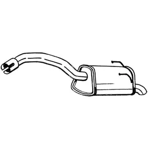 BOSAL Silencieux arrière pour FIAT: Panda (Ref: 148-203) pas cher