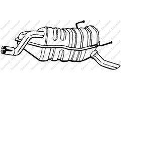 BOSAL Silencieux arrière pour LANCIA: Musa & FIAT: Punto, Idea (Ref: 148-045) pas cher