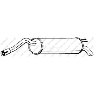 BOSAL Silencieux arrière pour FIAT: Stilo (Ref: 148-341) pas cher