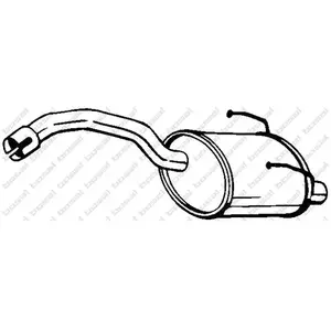 BOSAL Silencieux arrière pour FIAT: Panda (Ref: 148-355) pas cher