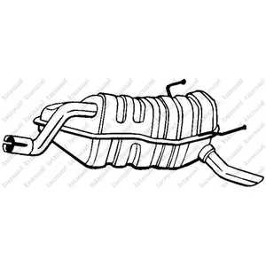 Comparateur de prix : Bosal Silencieux arrière PRIX CANON, par ex. pour Fiat, Lancia