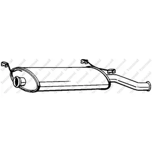 Comparateur de prix : BOSAL Silencieux arrière pour CITROËN: Xsara (Ref: 135-243)