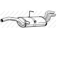 Comparateur de prix : Bosal Silencieux arrière PRIX CANON, par ex. pour Fiat, Peugeot, Citroën