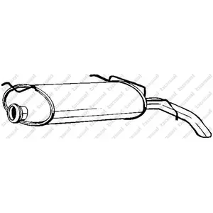 BOSAL Silencieux arrière pour CITROËN: AX (Ref: 135-557) pas cher