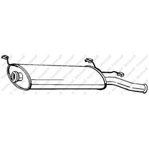 Comparateur de prix : BOSAL Silencieux arrière pour CITROËN: Xsara (Ref: 135-507)