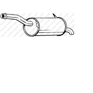 BOSAL Silencieux arrière pour CITROËN: C4 Picasso (Ref: 135-079) pas cher