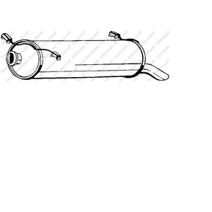 Comparateur de prix : BOSAL Silencieux arrière pour CITROËN: Xantia (Ref: 135-657)