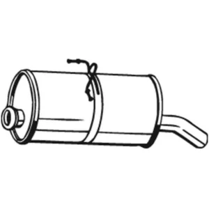Comparateur de prix : Bosal Silencieux arrière PRIX CANON, par ex. pour Peugeot, Citroën