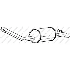 Bosal Silencieux arrière PRIX CANON, par ex. pour Ford pas cher