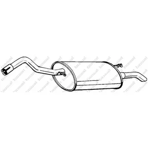 Bosal Silencieux arrière PRIX CANON, par ex. pour Ford pas cher