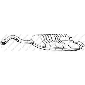 BOSAL Silencieux arrière pour FORD: Escort (Ref: 154-907) pas cher