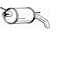 Comparateur de prix : Bosal Silencieux arrière PRIX CANON, par ex. pour VW, Seat, Ford