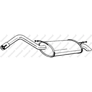 Silencieux arrière 154-065 Bosal 154065 pas cher