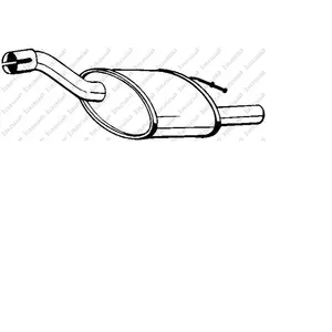 BOSAL Silencieux arrière pour FORD: Focus (Ref: 154-357) pas cher
