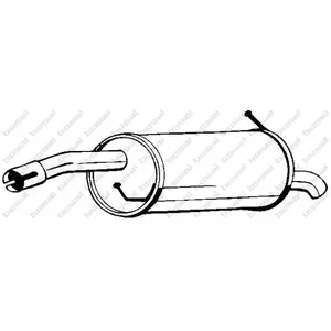 BOSAL Silencieux arrière pour FORD: Fiesta (Ref: 154-451) pas cher
