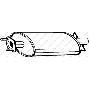 BOSAL Silencieux central pour FORD: Transit/Tourneo (Ref: 154-459) pas cher