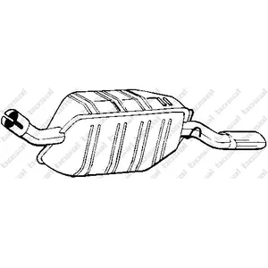 Bosal Silencieux arrière PRIX CANON, par ex. pour Opel pas cher