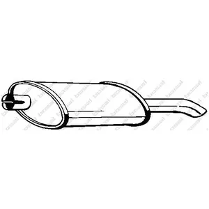 Comparateur de prix : BOSAL Silencieux arrière pour OPEL: Kadett, Astra (Ref: 185-999)
