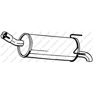 Bosal Silencieux arrière PRIX CANON, par ex. pour Opel pas cher