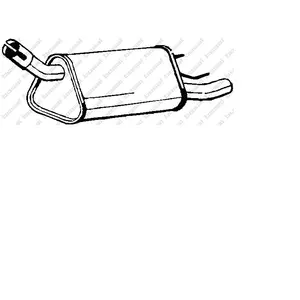 BOSAL Silencieux arrière pour OPEL: Corsa (Ref: 185-339) pas cher